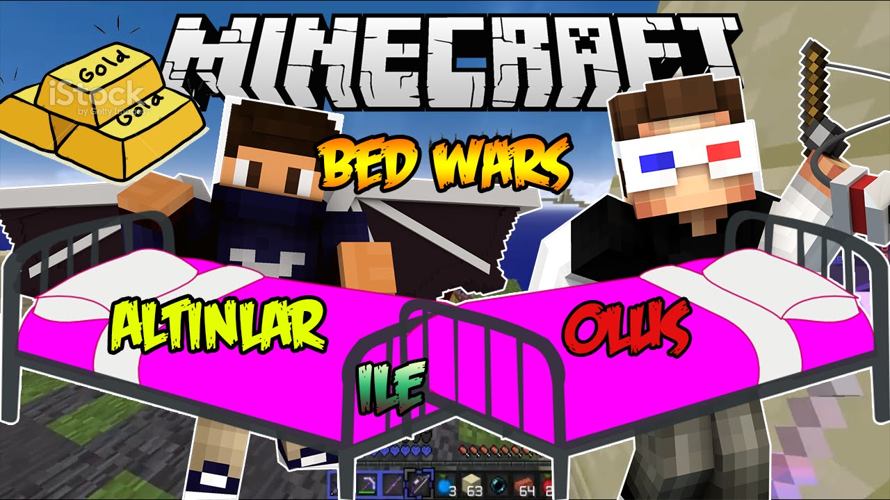 Altin Ile Olus Bed Wars Minecraft Yatak Savaslari W Ahmet Aga Youtube - bed wars roblox ahmet aga