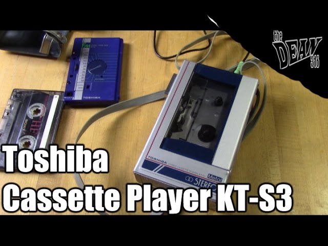 【当時物美品】東芝ステレオカセットプレイヤー KT-S3 当時物美品】東芝ステレオカセットプレイヤー KT-S3