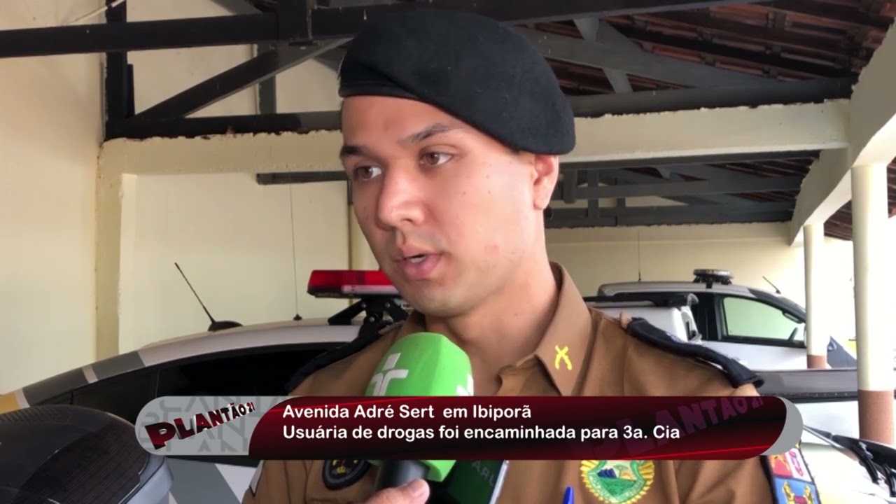 Usuária de drogas foi encaminhada para 3a. Cia de Ibiporã