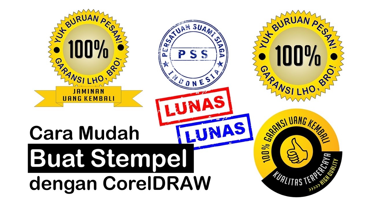  Cara  Mudah Buat  Stempel  Dengan CorelDRAW YouTube