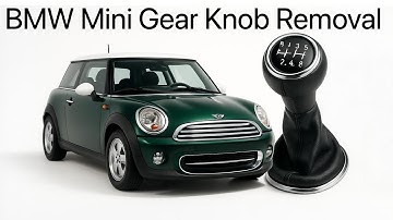 How to remove the gear knob from BMW Mini Cooper gear stick shift removal.