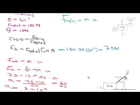 Newton’s second law of motion. Calculate the acceleration