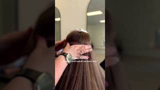 2 Rows, 3 Pieces Tape In Wefts Transformation On Short Hair.