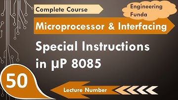Special instructions in microprocessor 8085 (SPHL, PCHL, SHLD, LHLD, XTHL, STC & NOP)