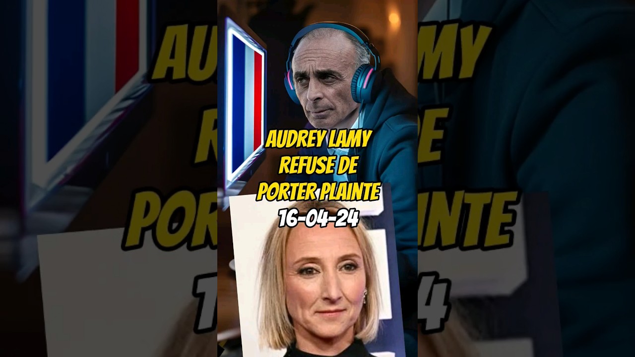 Audrey Lamy refuse de porter plainte 🤷‍♂️ 