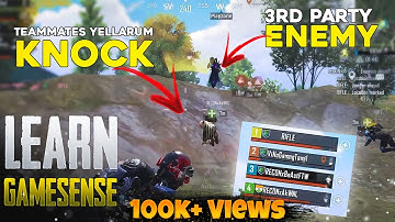 GAME SENSE IN PUBG | LEARN GAME SENSE WITH TAMIL VOICE OVER