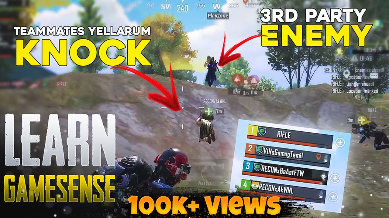 GAME SENSE IN PUBG | LEARN GAME SENSE WITH TAMIL VOICE OVER - YouTube