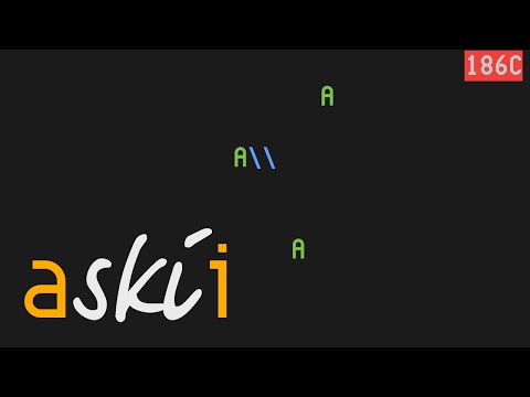 askii, "ASCII skiing game based on SkiFree"
