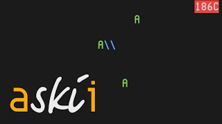 askii, ASCII skiing game based on SkiFree