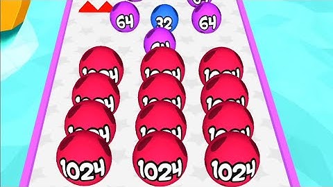 Ball 2048 Run - Dancing Balls Fun All Levels 41 To 57 Gameplay Part 3, Big APK UPDATE