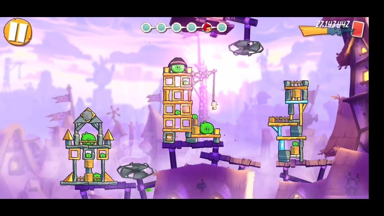 прохождение игры енгри бердс 2 1563 уровень/Walkthrough of the game engrs birds 2 1563 level