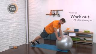 10-Minute Stability Ball Core Workout from EVEN Hotels