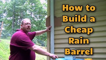 How To Build a Cheap Rain Barrel