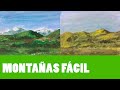 ¿Cómo pintar montañas? ¡SIN SABER DIBUJAR!