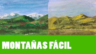 ¿Cómo pintar montañas? ¡SIN SABER DIBUJAR!