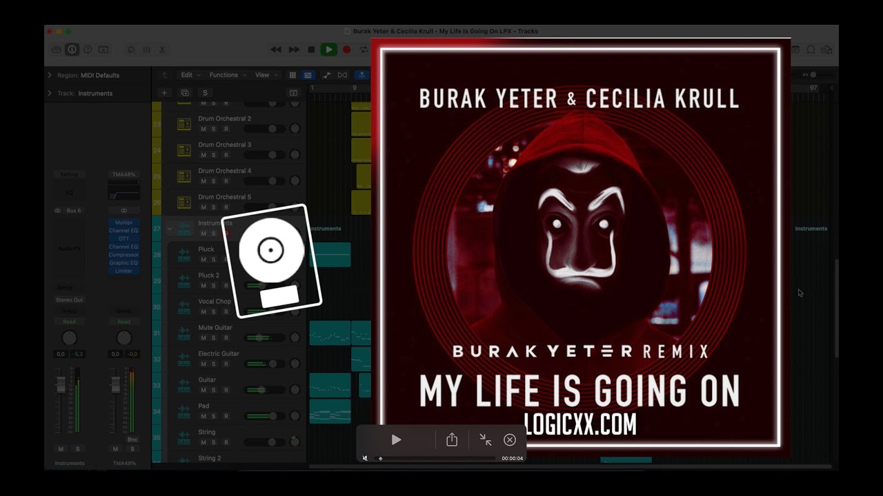 burak-yeter-cecilia-krull-my-life-is-going-on-logic-pro-remake