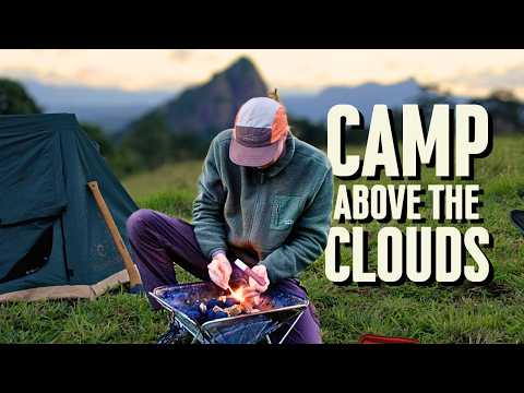Relaxing SOLO Camping on a Mountain | Roo Stew, Fire & Sunrise Coffee [ Land Rover, Nature ASMR ]
