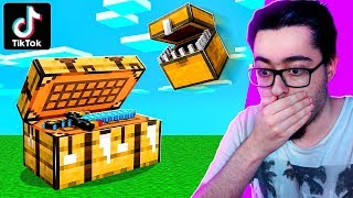 ? PROBAMOS los TIKTOK MAS VIRALES DE MINECRAFT ¿FUNCIONARAN? ? MINECRAFT TIKTOKS 11