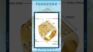 Vnox Punk Jesus Christ Cross Chunky Ring For Men Stainless Steel Crystals Religion Prayer Male Hi...