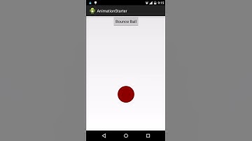 Animation of bouncing ball in Android