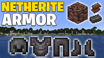 how to make netherite armor in Minecraft 1.21