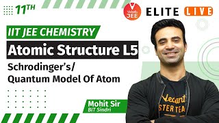 Atomic Structure L5 | Schrodinger's/Quantum Model of Atom | IIT JEE Chemistry (11th) by Mohit Sir