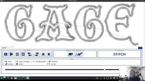 Inkstitch - Lettering Applique part 2 - Satin Stitching