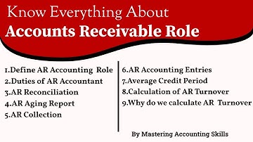 Accounts Receivable Role | Accountant Training | Series 26 | By MAS
