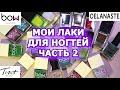 МОЯ КОЛЛЕКЦИЯ ЛАКОВ ДЛЯ НОГТЕЙ часть 2 | обычные лаки | Celanaste Bow Tintberry