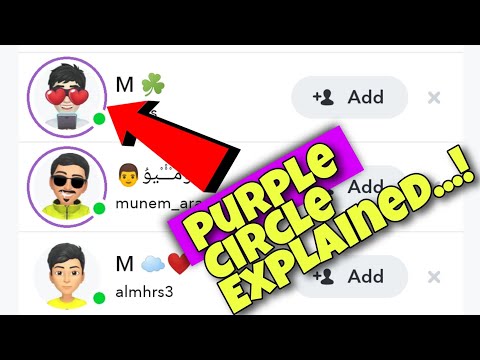 Purple Circle On Snapchat