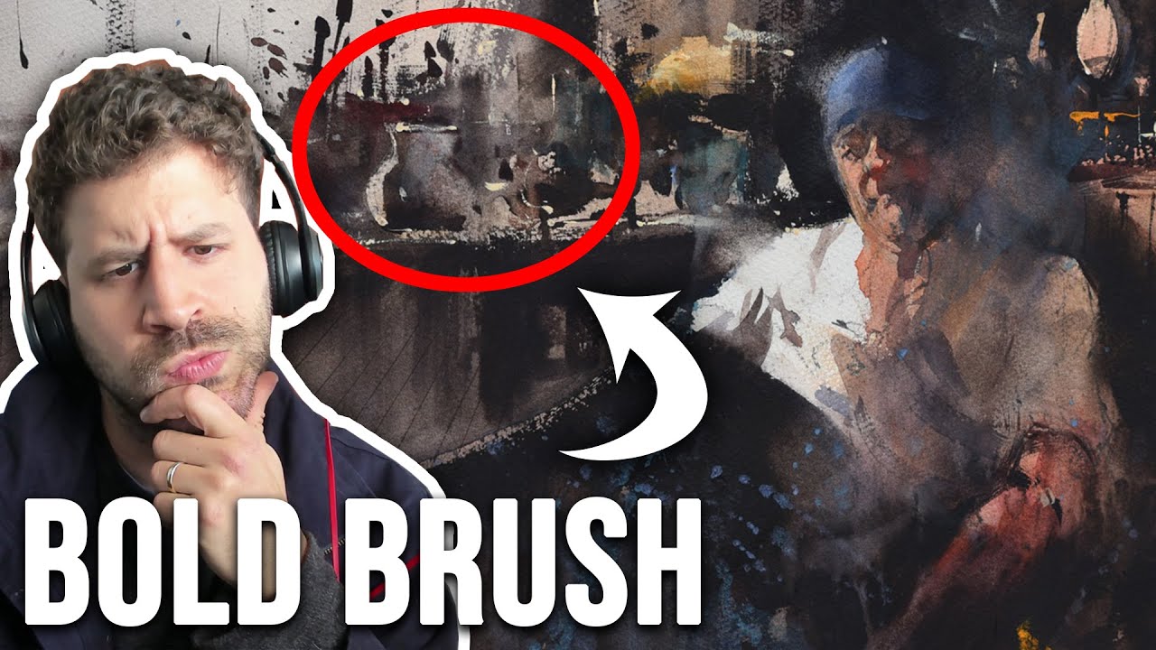 How Alvaro uses BOLD brush marks Painting Masters 83 YouTube