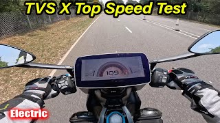 TVS X Top Speed Test ⚡️ Aayush ssm