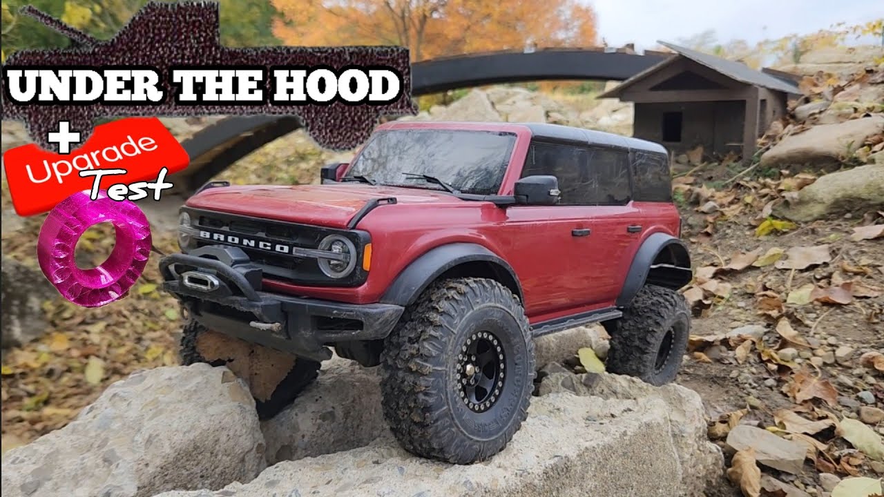 Trx4 21 bronco New tires and 3d foam upgrades. Under the hood