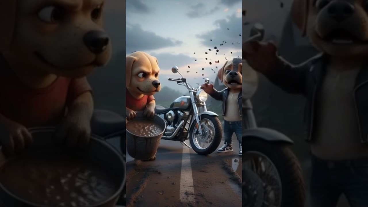 Poor Puppy takes revenge on rich puppies 💀👍 