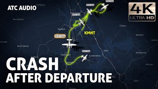 AIRPLANE CRASHED when Door Flies off after Departure from Manchester airport. Real ATC Audio