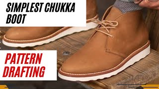 Simplest chukka boot pattern drafting #diy #doityourself #howto