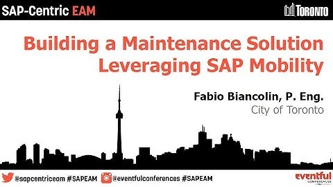 Fabio Biancolin, SAP Enterprise Asset Management (EAM) webinar