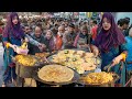 Beautiful Girl Are Selling Aalo PARATHA With SPICY CHATNI CHICKEN PARATHA Rawalpindi Street Food