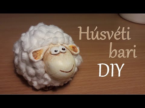 DIY Húsvéti Bárány készítése gyurmából és otthon fellelhető dolgokból