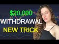 $20.000 withdrawal New Trick | Binary Options Trading Strategy 2021