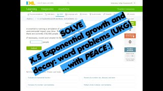 IXL X.5 - Exponential growth and decay word problems (Shortcut: UKG)