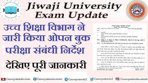Jiwaji exam | BA, BSc, BcomI, II,III year exam Schedule| MA, MSc, MCom II and IV Semester Schedule