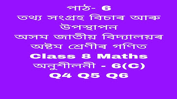 assam jatiya bidyalay class 8 maths chapter 6c q 4,5,6 /jatiya bidyalay class 8 maths chapter 6b