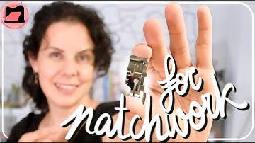 How to use 1/4 inch presser foot for PATCHWORK.