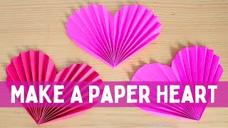 Make a Paper Folded Heart: Easy DIY Valentine's Day Craft