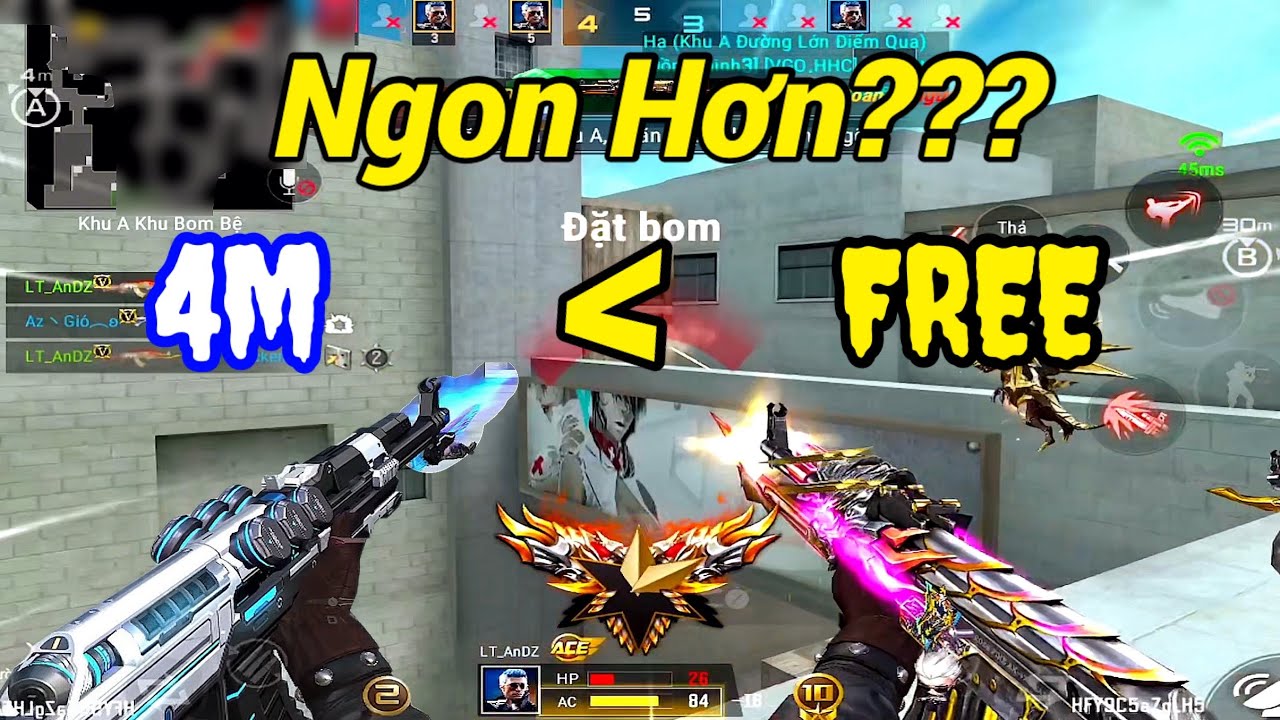 CF LEGENDS | Mang AK47 VIP Nạp vs FREE - Test Sức Mạnh | Hàng FREE Vẫn Thống Trị ???