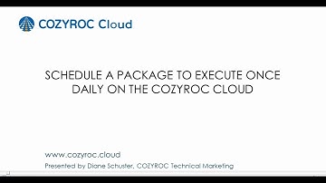 How to schedule a SSIS package to execute once daily on the COZYROC.Cloud