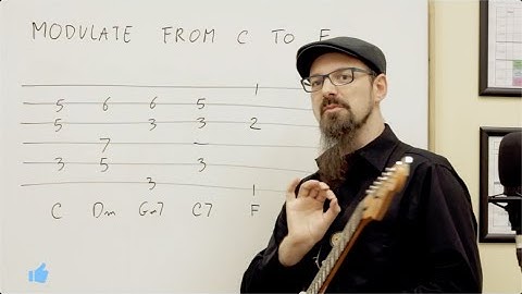 C Major to F Major Fancy Key Change - One Minute Modulation [Music Theory For Guitar]