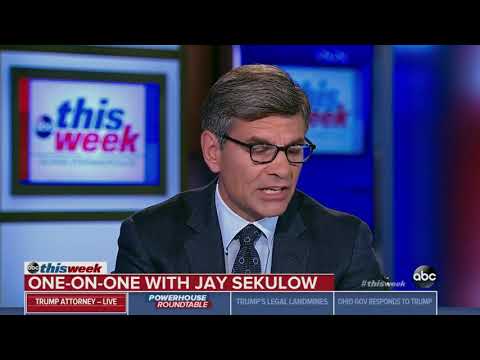 Jay Sekulow On His False Claims That Trump Didn't Dictate Don Jr Statement: 'I Had Bad Information'