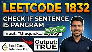 LeetCode 1832 - Check if the Sentence Is Pangram